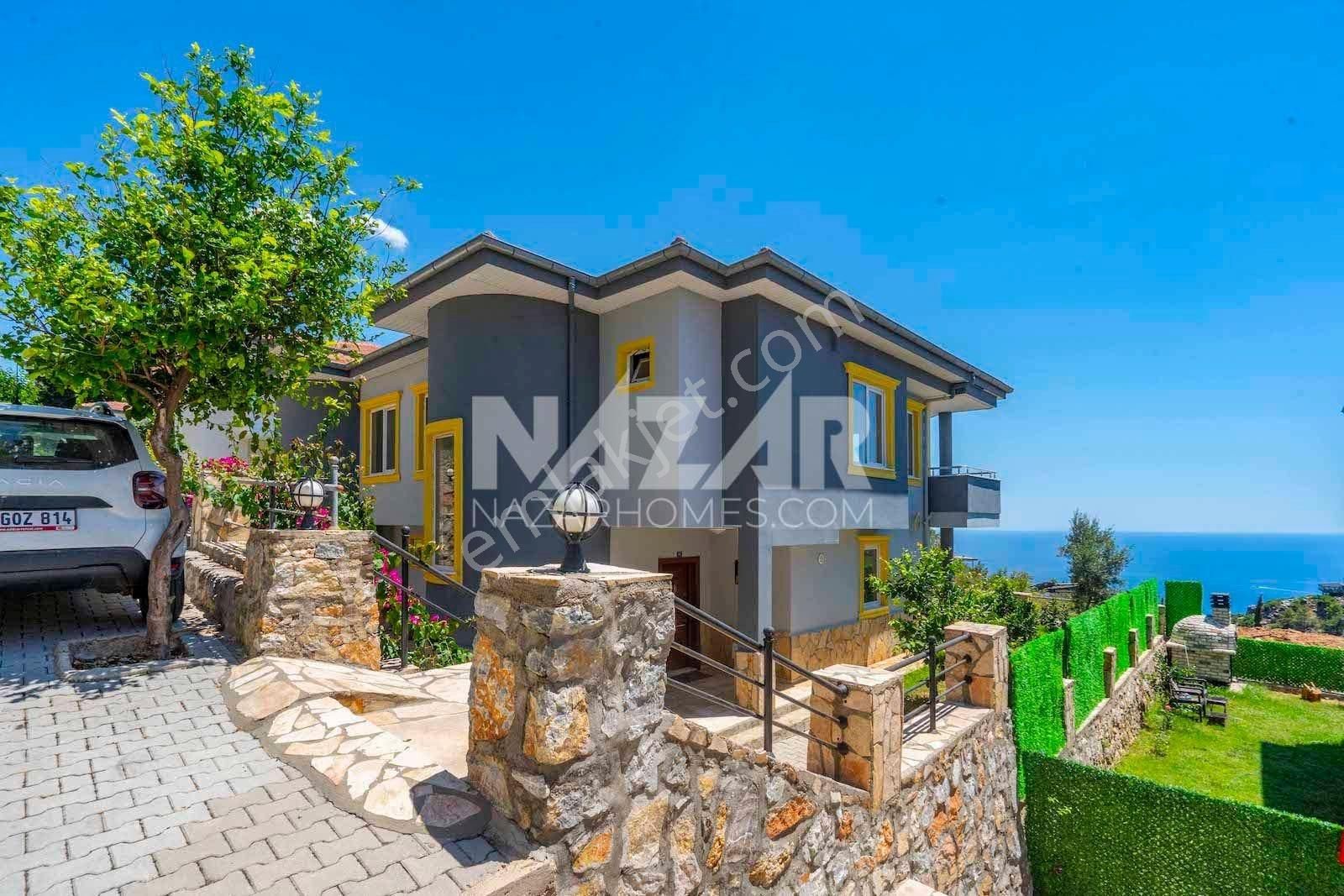 Alanya'da Satılık Deniz Ve Doğa Manzaralı İkiz Villa - Görsel 2