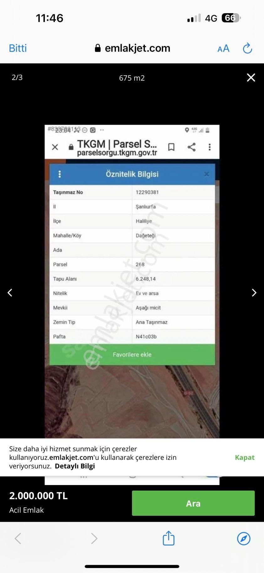 Acil Emlak’tan Dağeteğin’de Fiyat Düştü Mardin Otobanına Sıfır Geleceği Parlak Kupon Yer 675 Metre
