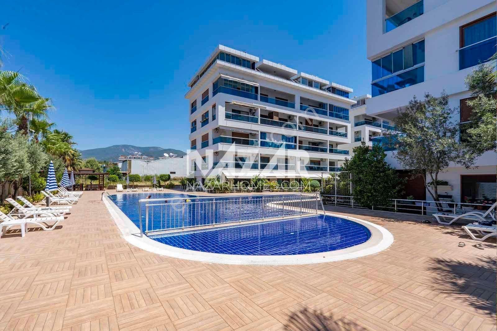 Alanya Kargıcak Kiralık Daire Deniz ve Doğa Manzaralı Uzun Süreli Kiralık Site İçerisinde, Full Eşyalı, 2+1 Bahçe Dubleksi