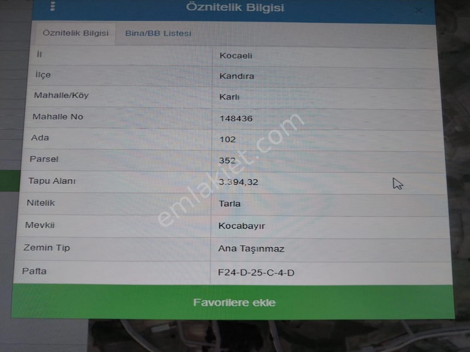 Kocaeli Kandıra Karlı Mahallesinde Satılık 3394 M² Tarla Vasıflı Arazi. - Görsel 3