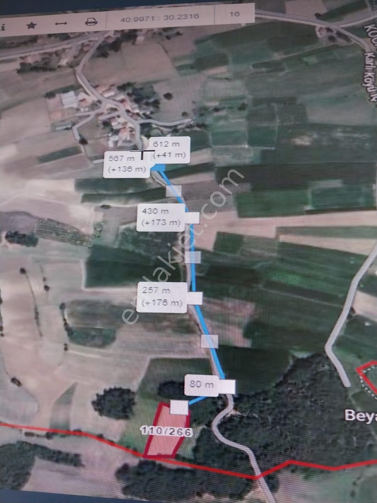 Kocaeli Kandıra Karlı Mahallesinde Satılık 4155 M² Tarla Vasıflı Arazi. - Görsel 5