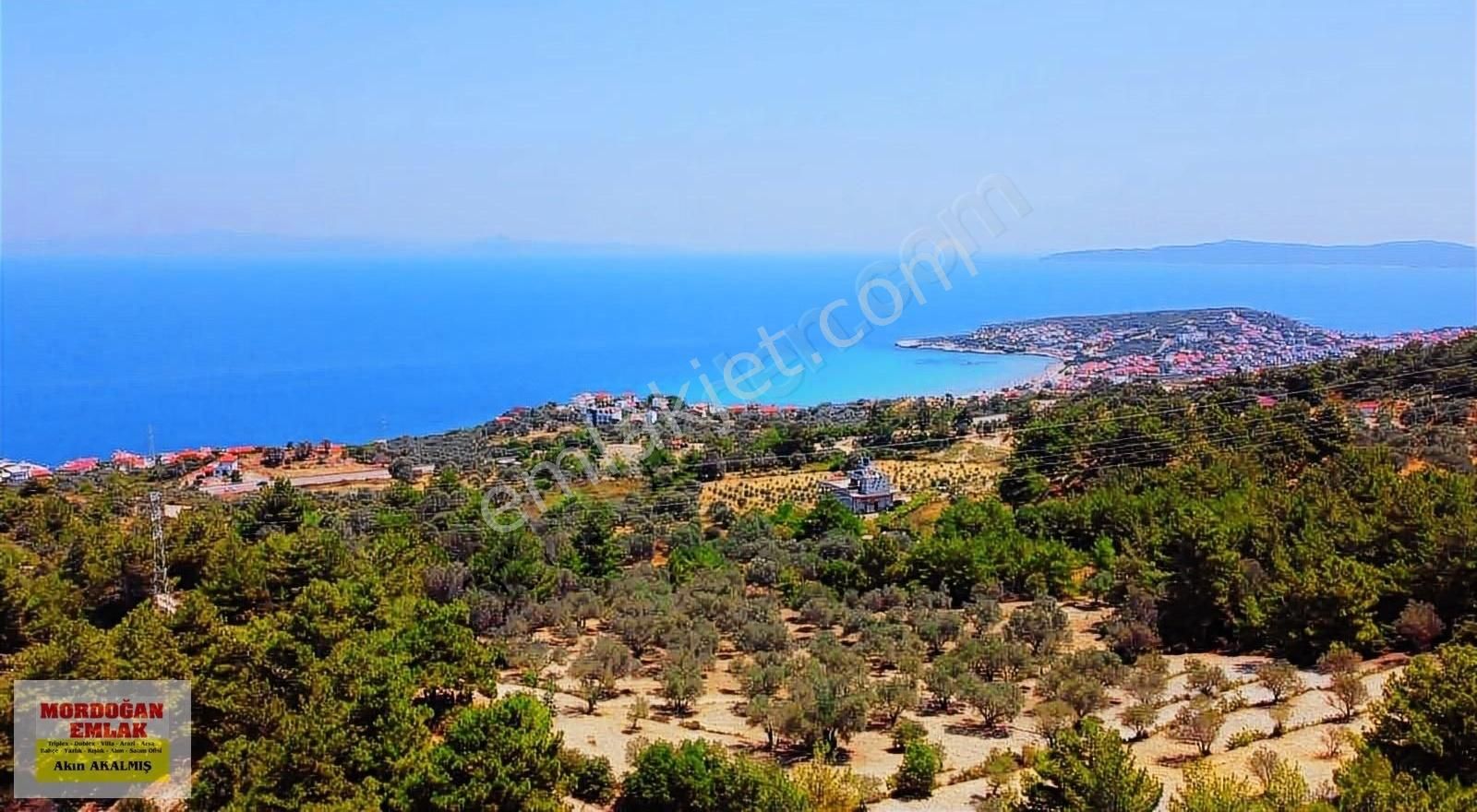 Karaburun Mordoğan Satılık Tarla Mordoğan Emlaktan Full Deniz Mnz 5800 M2 Satılık Z.ağaçlı Tarla