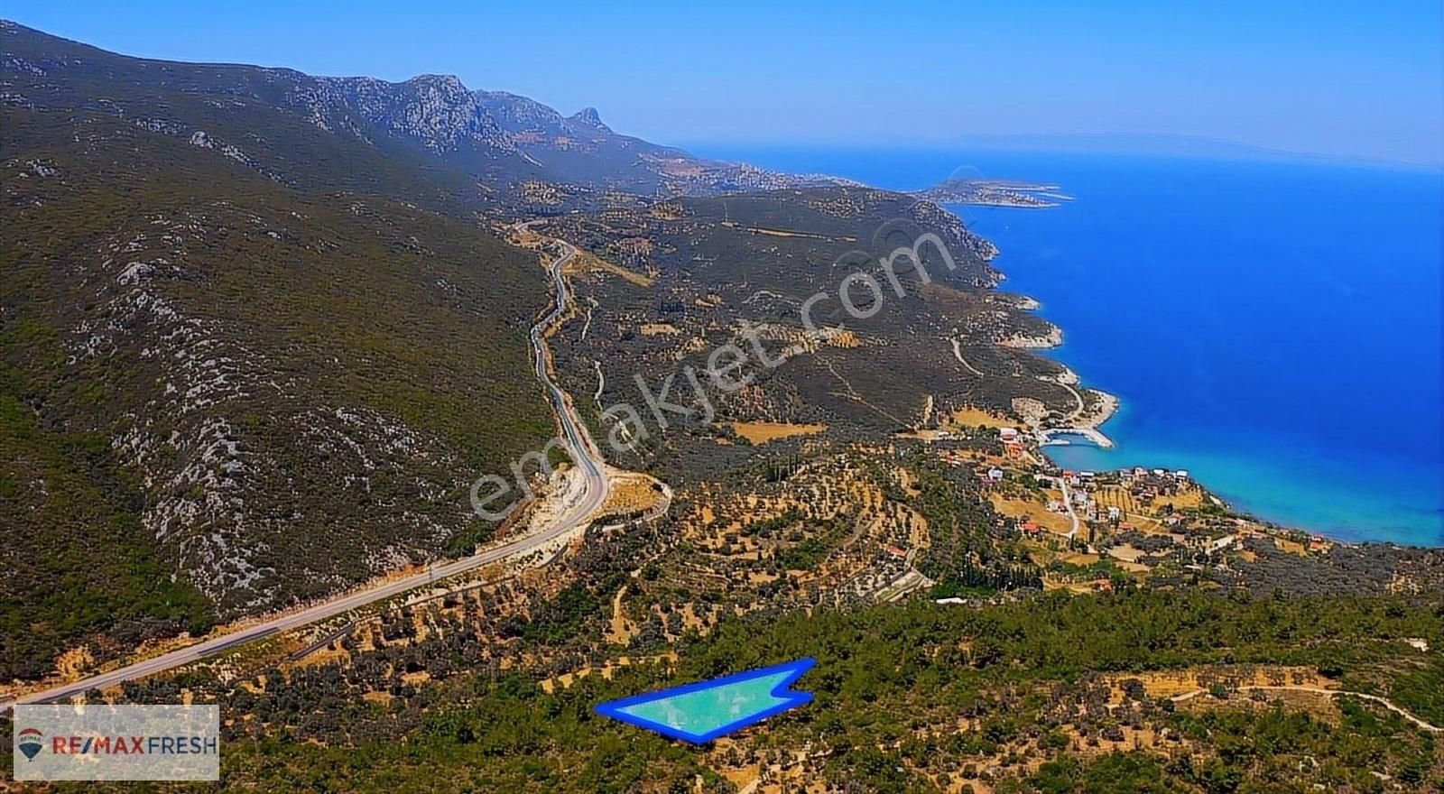 Karaburun Anbarseki Satılık Tarla KARABURUN EŞENDERE'DE SAHİLE ÇOK YAKIN DENİZ MANZARALI TARLA