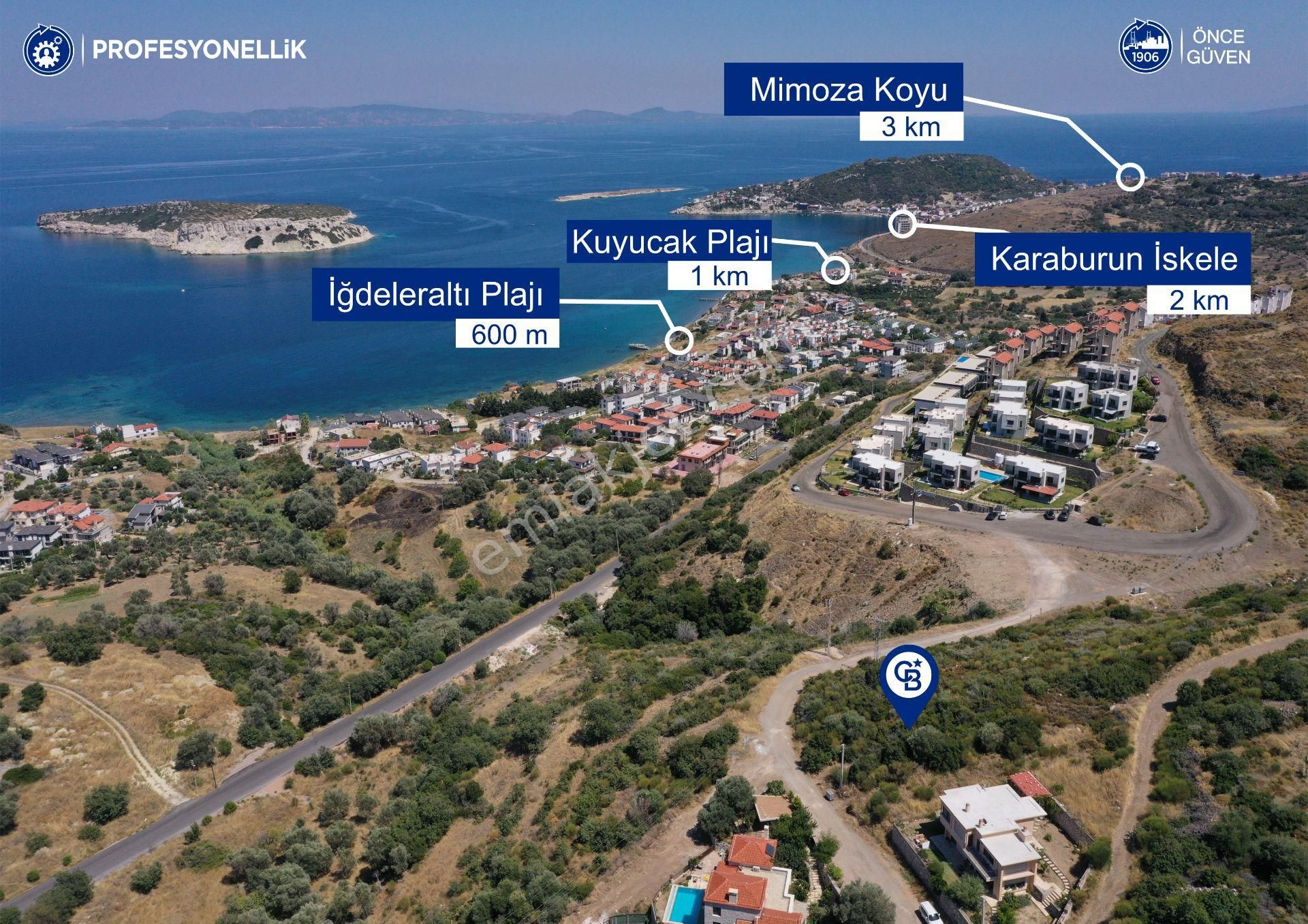 Karaburun Merkez Satılık Konut+Ticaret Alanı Karaburun Merkez'de 730 M² Deniz Manzaralı İmarlı Arsa