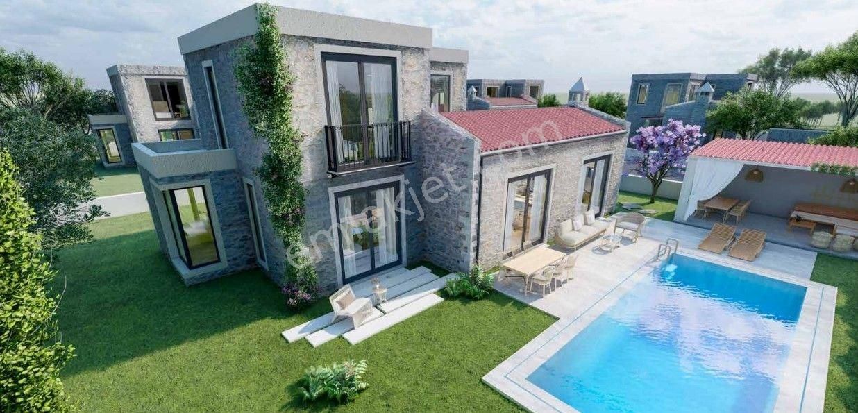 Bodrum Müskebi Satılık Villa BODRUM YAHŞİ ŞIK BİR SİTE İÇİNDE ÖZEL HAVUZLU MÜSTAKİL TAŞ VİLLA