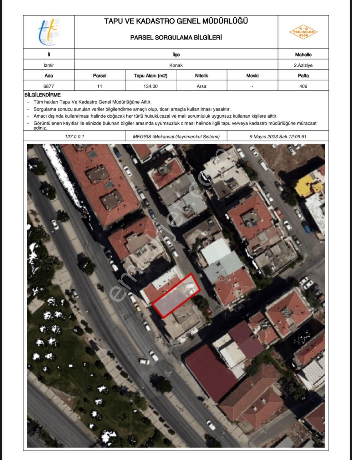 Konak Zafertepe Satılık Konut İmarlı Cb Line'dan Satılık İmarlı Arsa