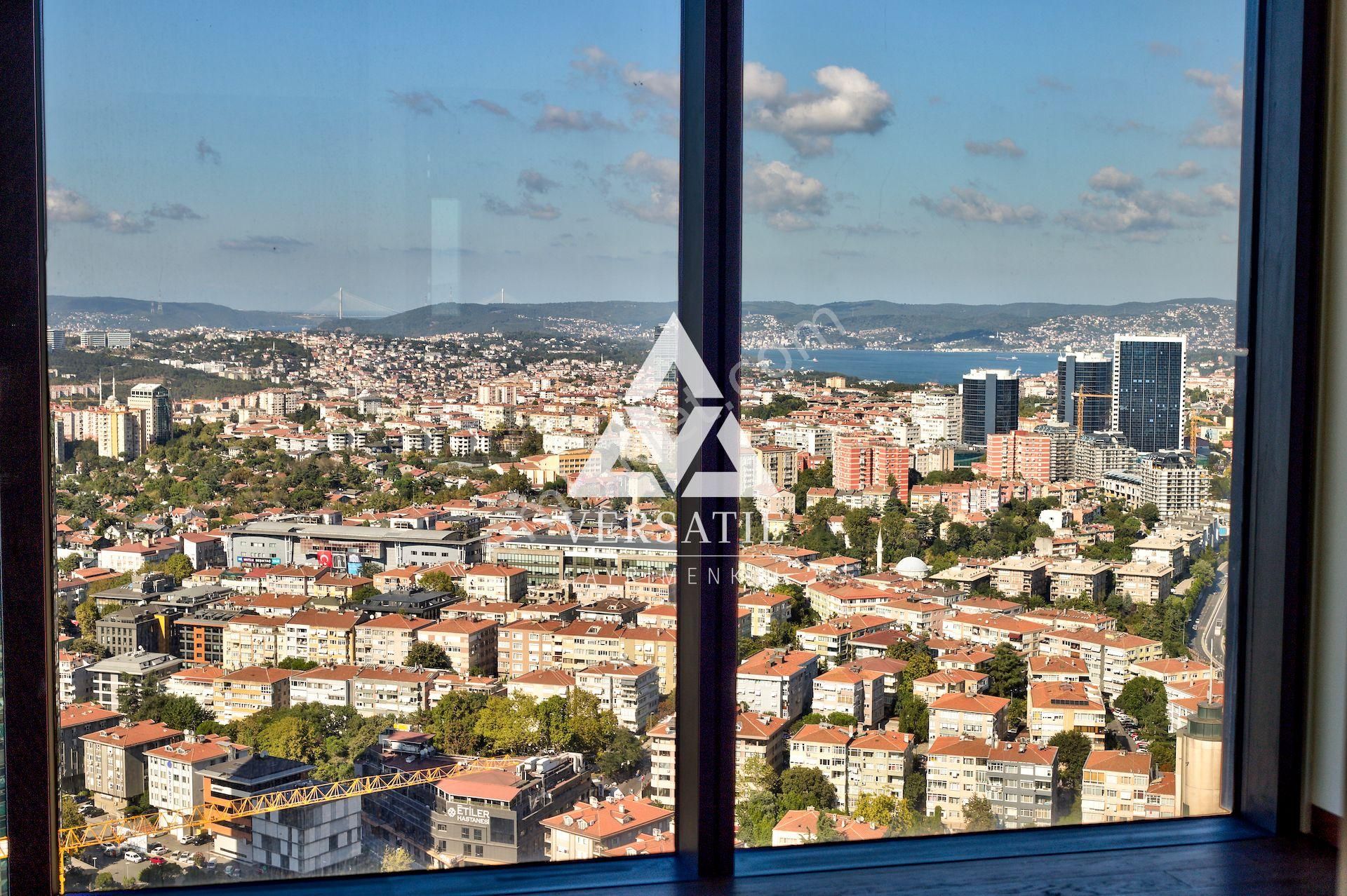 Beşiktaş Nisbetiye Kiralık Residence  ÇİFTÇİ TOWERS KİRALIK 4,5+1 A TİPİ BOĞAZ MANZARALI DAİRE 