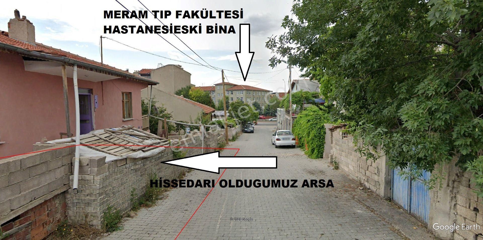 Meram Köyceğiz Satılık Konut İmarlı  TIP FAKÜLTESİ KARŞISINDA 2 KAT İMARLI ALANDA SATILIK ARSA HİSSESİ