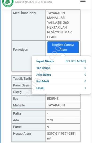 Gümrük Ve Sınıra Yakın & Sanayi Ve Lojistik İmarlı Arsa - Görsel 4