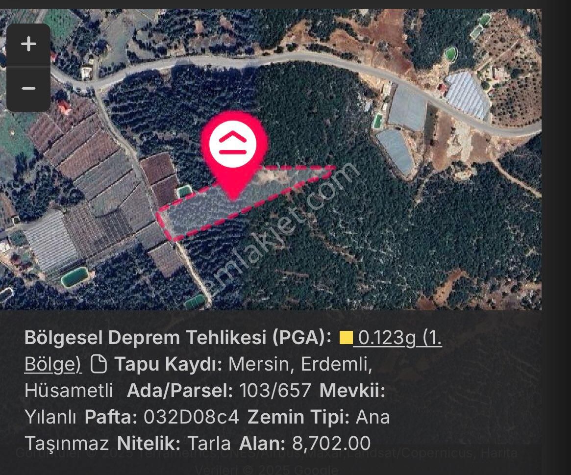 Erdemli Hüsametli De Satılık Tarla - Görsel 4