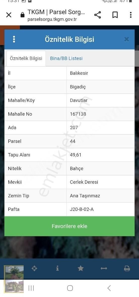 Fırsat Balıkesir Bigadiç Davutlar Mh Kelepir 50 M2 Satılık Bahçe - Görsel 2