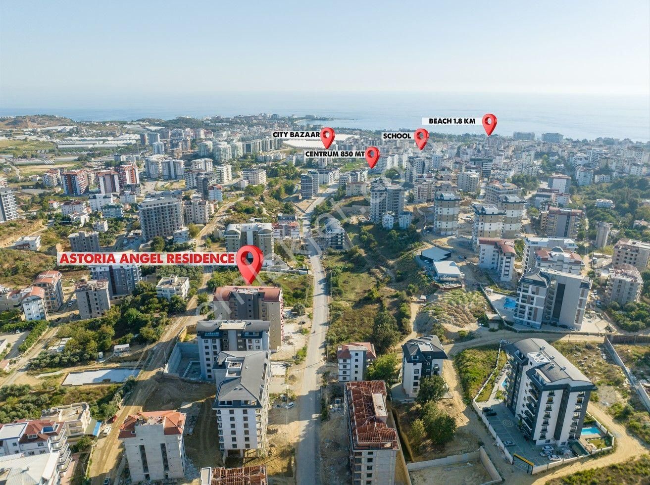 Alanya Avsallar Satılık Daire Alan Palace 5+1 Deniz Manzaralı Satılık Dubleks Daire