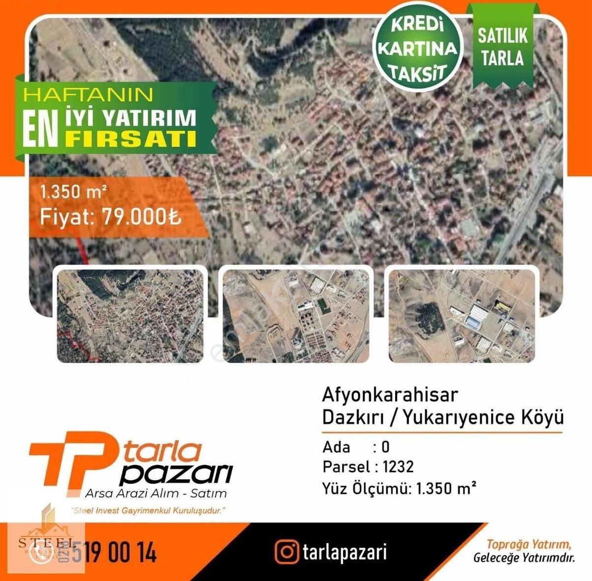 Dazkırı Yukarıyenice Köyü Satılık Tarla AFYONKARAHİSAR DAZKIRI YUKARI YENİCE'DE YATIRIMLIK 4.686 M2