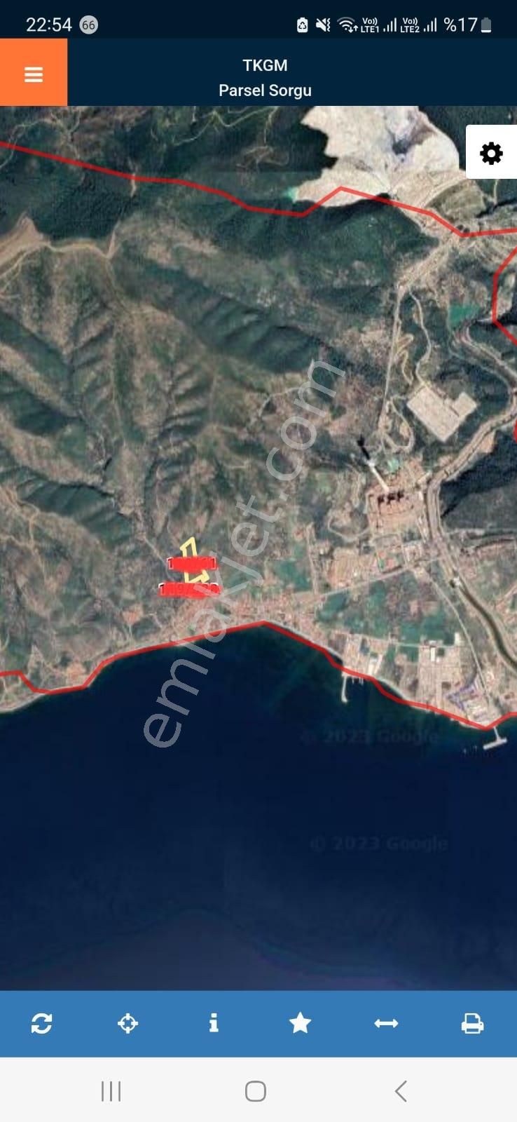Milas Türkevleri Satılık Zeytinlik  Milas Türkevi nde Sahile 5 Dk Deniz Manzaralı Satılık Tarla