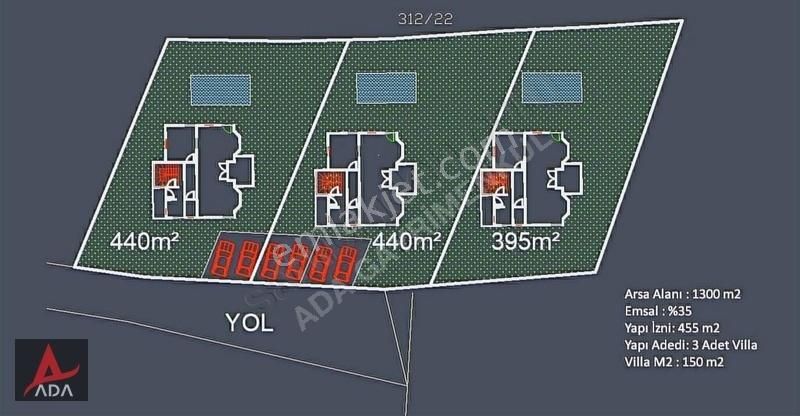 Derince Geredeli Satılık Villa İmarlı Tahtalı Göletine Yakın %35 İmarlı, 3 Villa Projeli Ruhsatı Hazır