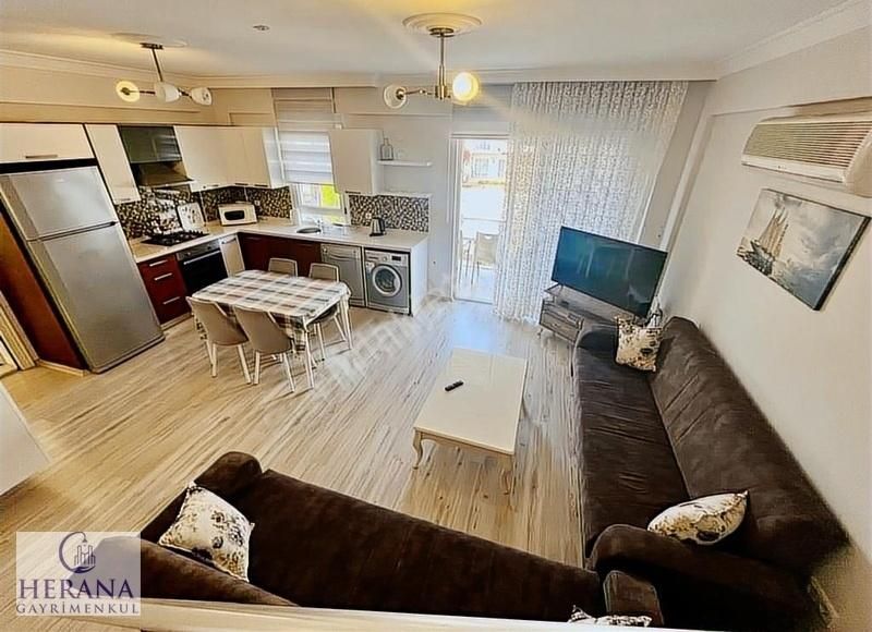 Çalış Plajına 250m. Mesafede Güvenlikli Sitede Eşyalı 4+1 Daire - Görsel 9