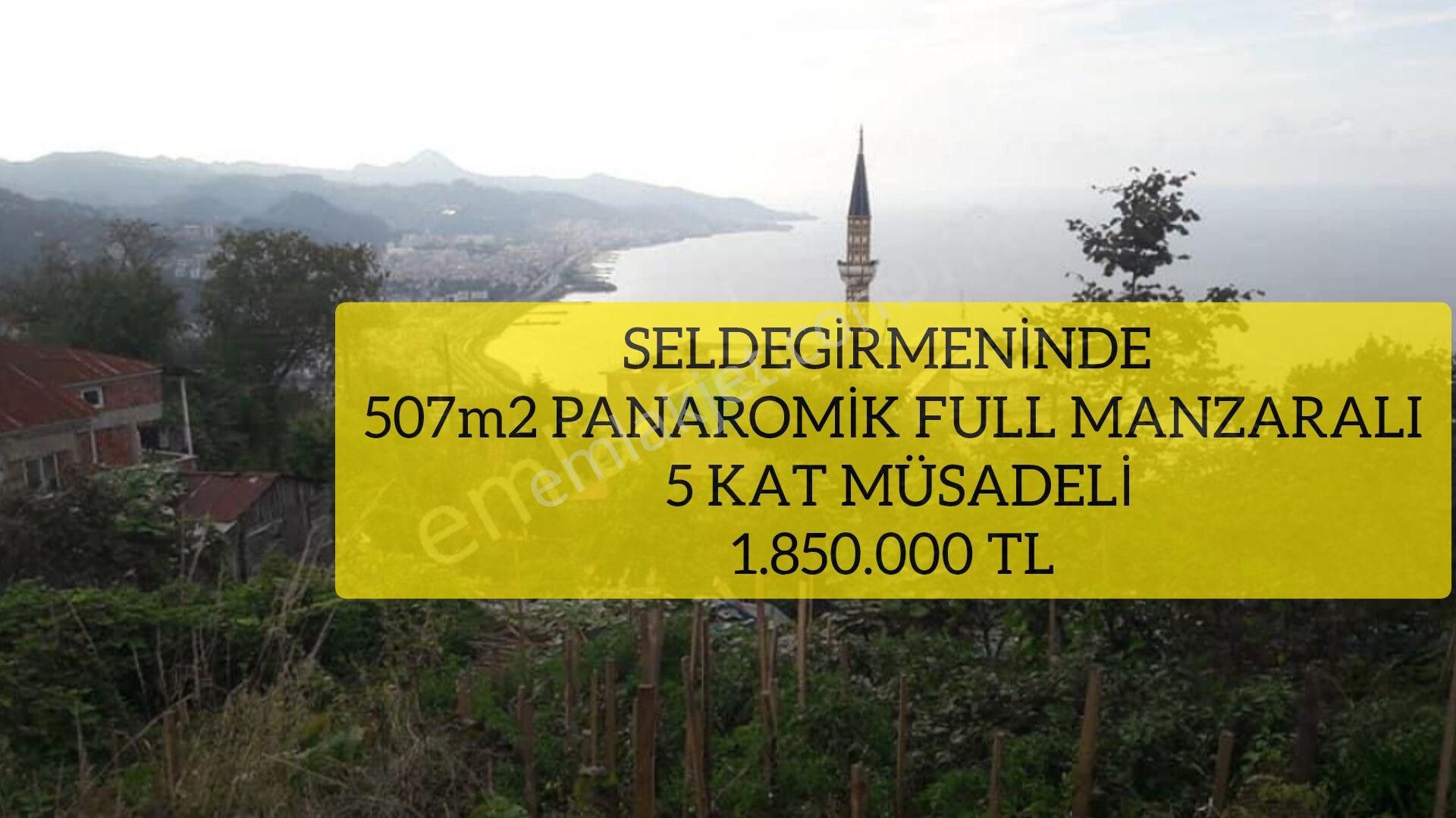 Giresun Merkez Seldeğirmeni Satılık Özel Kullanım (4 ) Seldegirmeninde 507m2 Panaromik Full Manzaralı 5 Kat Müsadeli