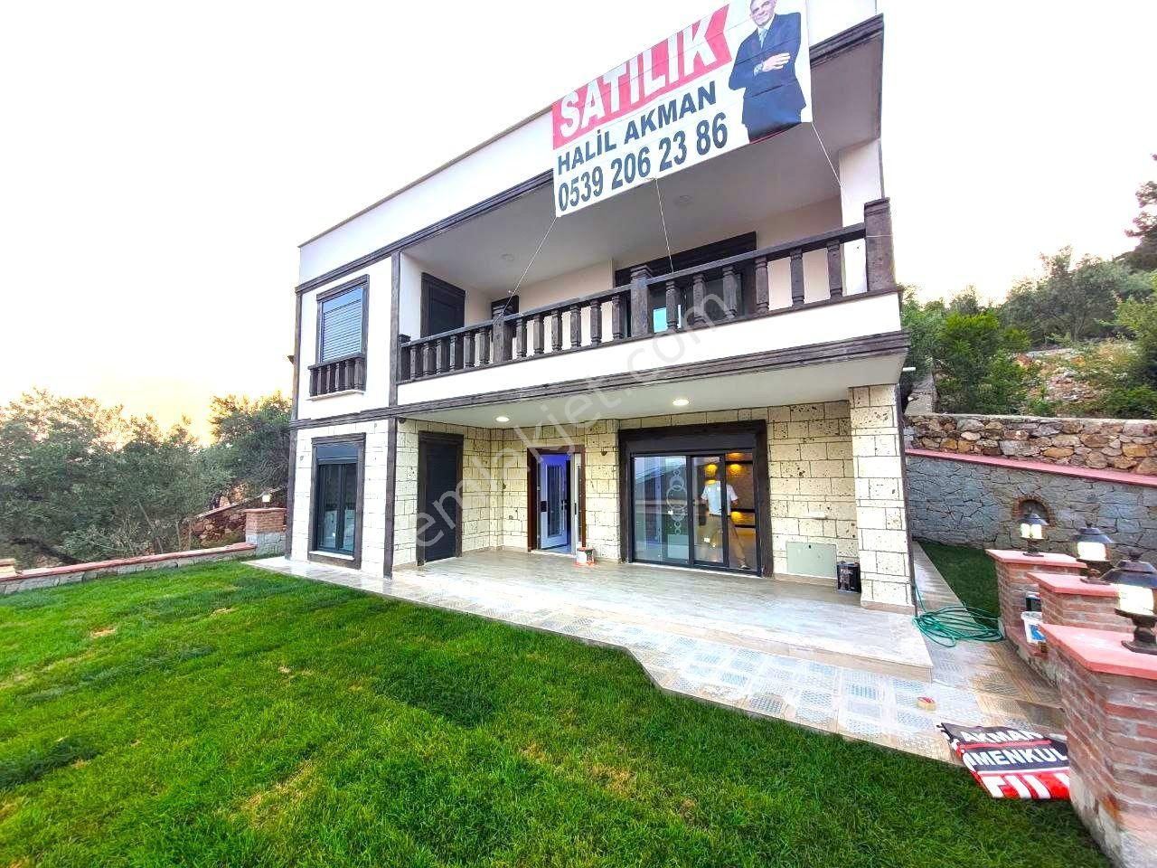 Edremit Pınarbaşı Satılık Villa  💠💠HALİL AKMAN'DAN PINARBAŞI'NDA 4+1 GİYİNME ODALI YERDEN ISITMALI MUHTEŞEM MANZARALI VİLLA