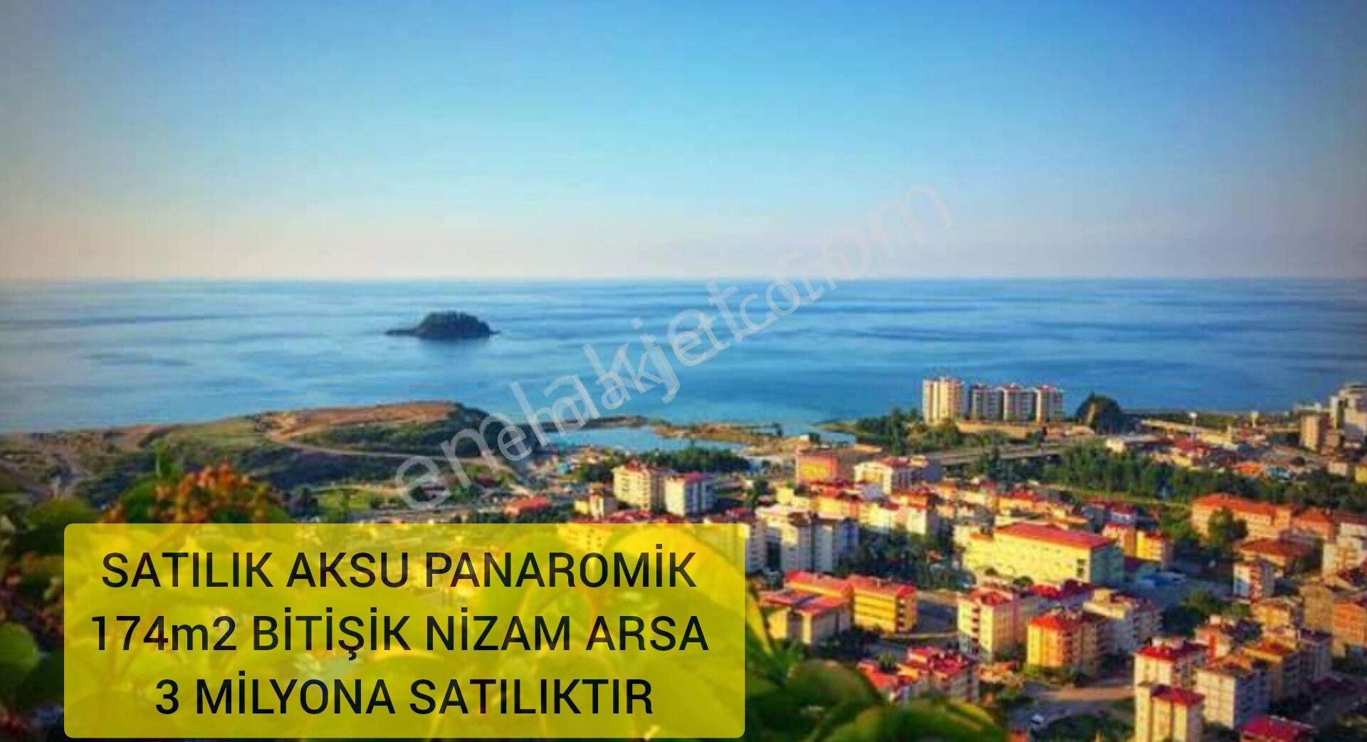 Giresun Merkez Aksu Satılık Toplu Konut İçin ( 21) Satılık Aksu Panaromik 174m2 Bitişik Nizam Arsa 3 Milyona Satılıktır