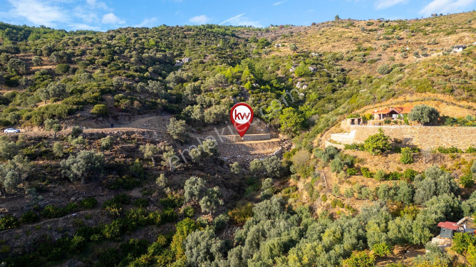 Menderes Özdere Cumhuriyet Satılık Zeytinlik Menderes Özderede 765 M² Deniz Manzaralı Tek Tapu Satılık Arazi 