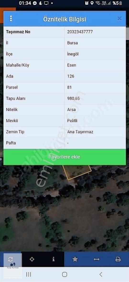 Esenkoyde Satılık Arsa