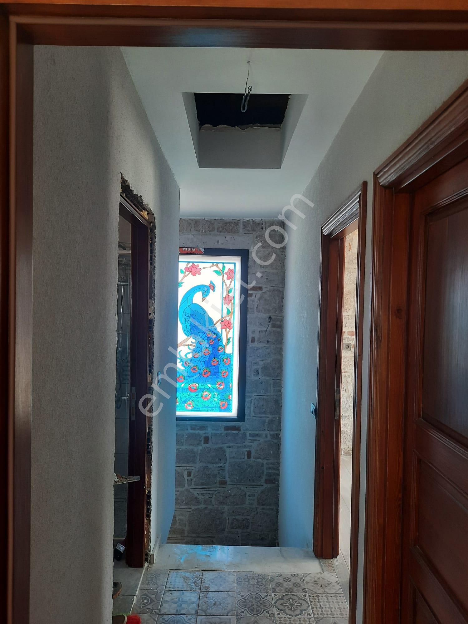 Ayvalık Cunda Adasın'da Deniz Manzaralı Sıfır Lüks Dubleks Taş Villa - Görsel 14