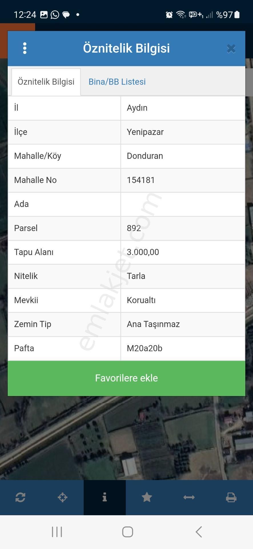 Aydın Nazilli Yöntem Emlaktan Yenipazar Donduran Mahallesinde Satılık Tarla - Görsel 3