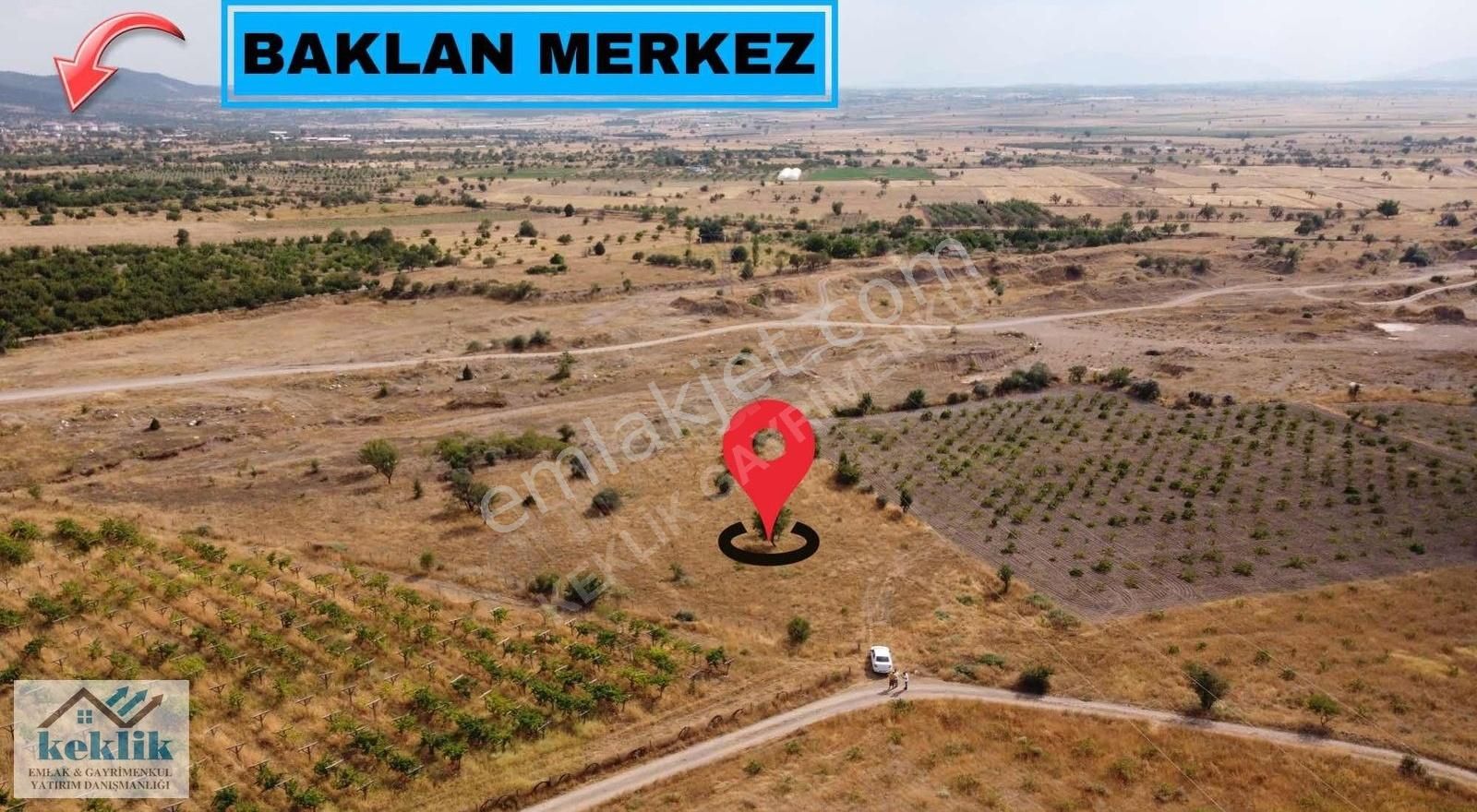 Baklan Konak Satılık Tarla BAKLAN MERKEZE 2 KM MESAFEDE HOBİ BAHÇESİ