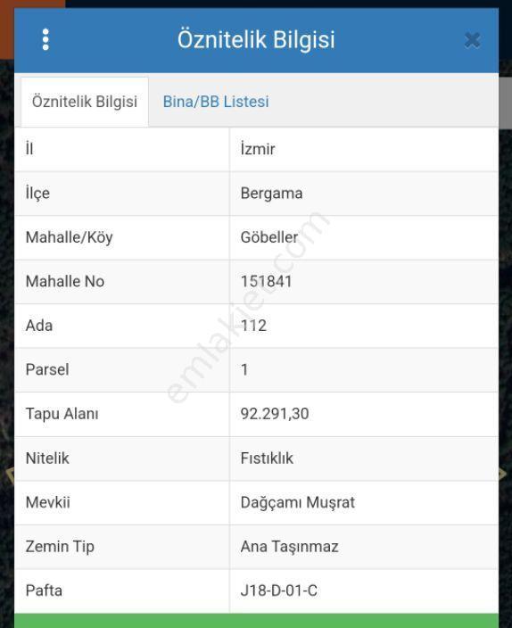 Bergama Göbeller Mah Satılık Fıstıklık - Görsel 2