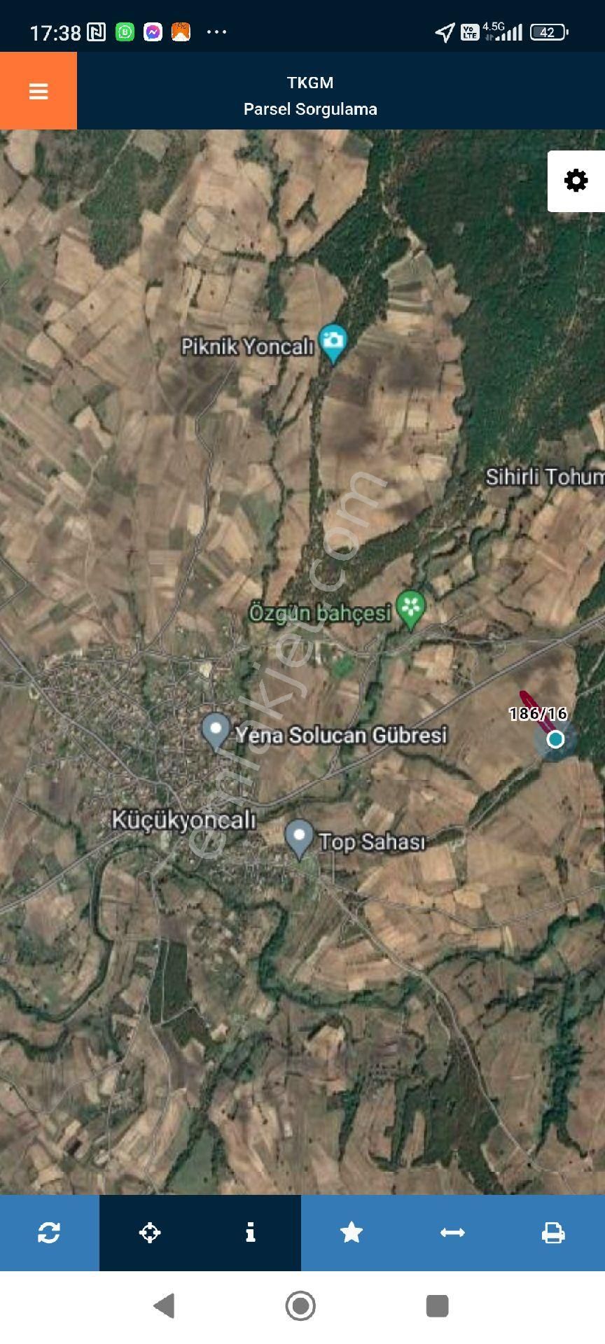 Saray Küçükyoncalı Satılık Arazi KÜÇÜKYONCALI MAHALLE 1000 METRE MESAFEDE SATILIK 300 M2 TARLA