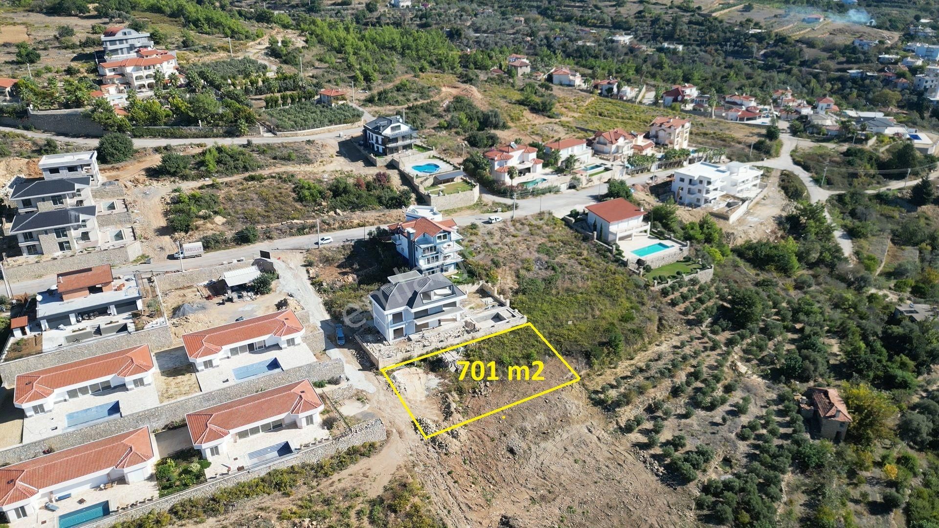 Alanya İncekum Satılık Konut İmarlı SATILIK 701 M2 VİLLA ARSASI, DENİZ MANZARALI, ALANYA-İNCEKUM