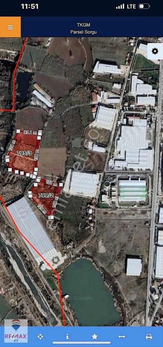 Remax Ay Hüseyin Kubilay Satılık Sanayi Arsa Kuzuluk Akyazı - Görsel 3