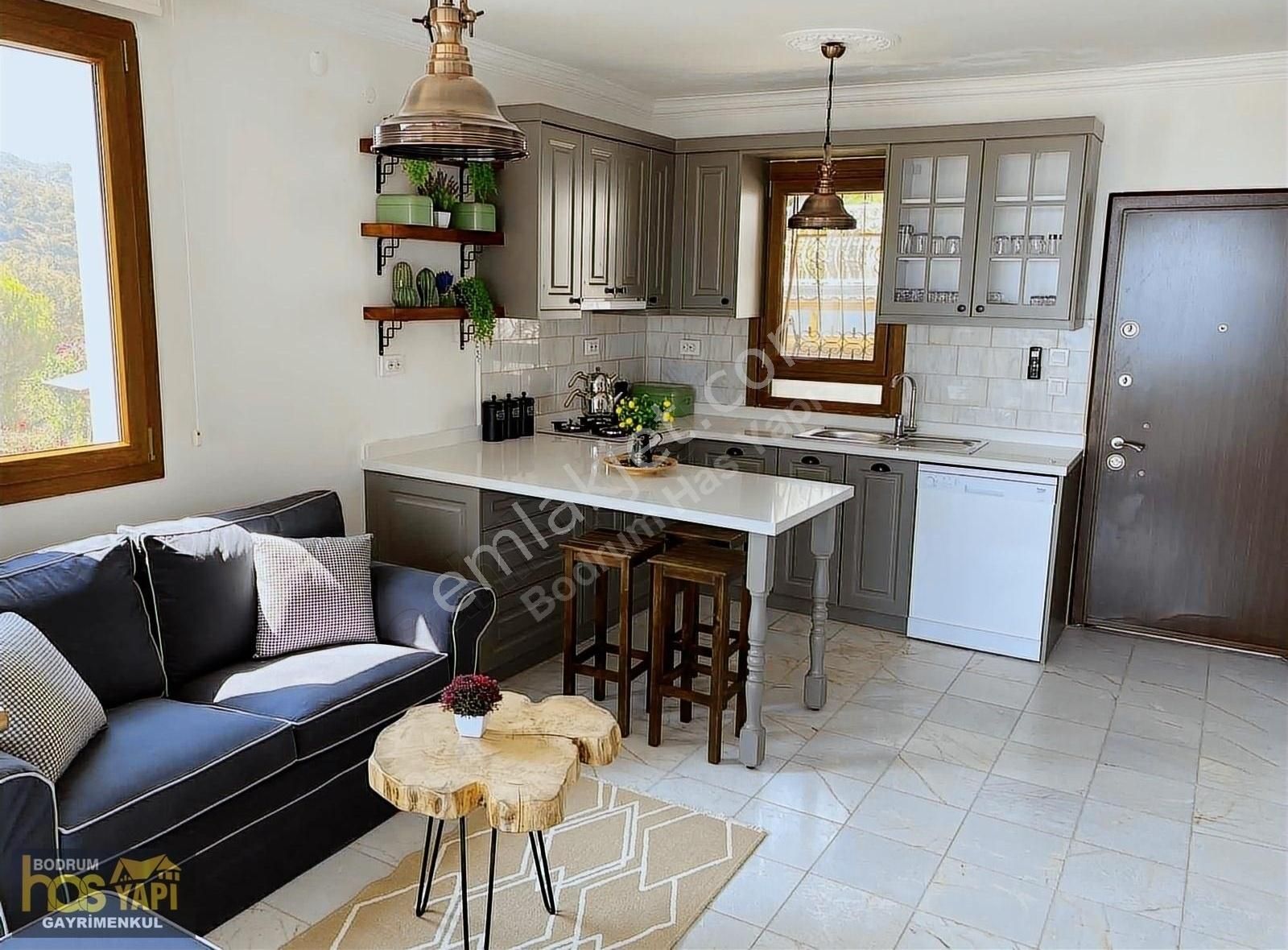 Bodrum Has Gayrimenkulden Yokuşbaşında Deniz Manzaralı Kiralık - Görsel 14