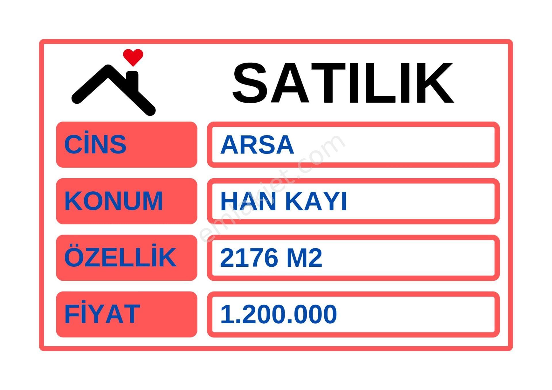 Han Kayı Satılık Konut İmarlı  HAN KAYI DA SATILIK ARSA