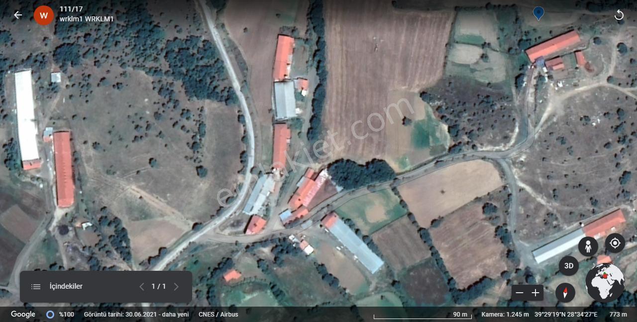 Satılık Çiftlik, İmalat Ve Üretim İçin Uygun İçinde 650 M2 Betonarme Yapı Bulunan 6.205 M2 Arazi - Görsel 3