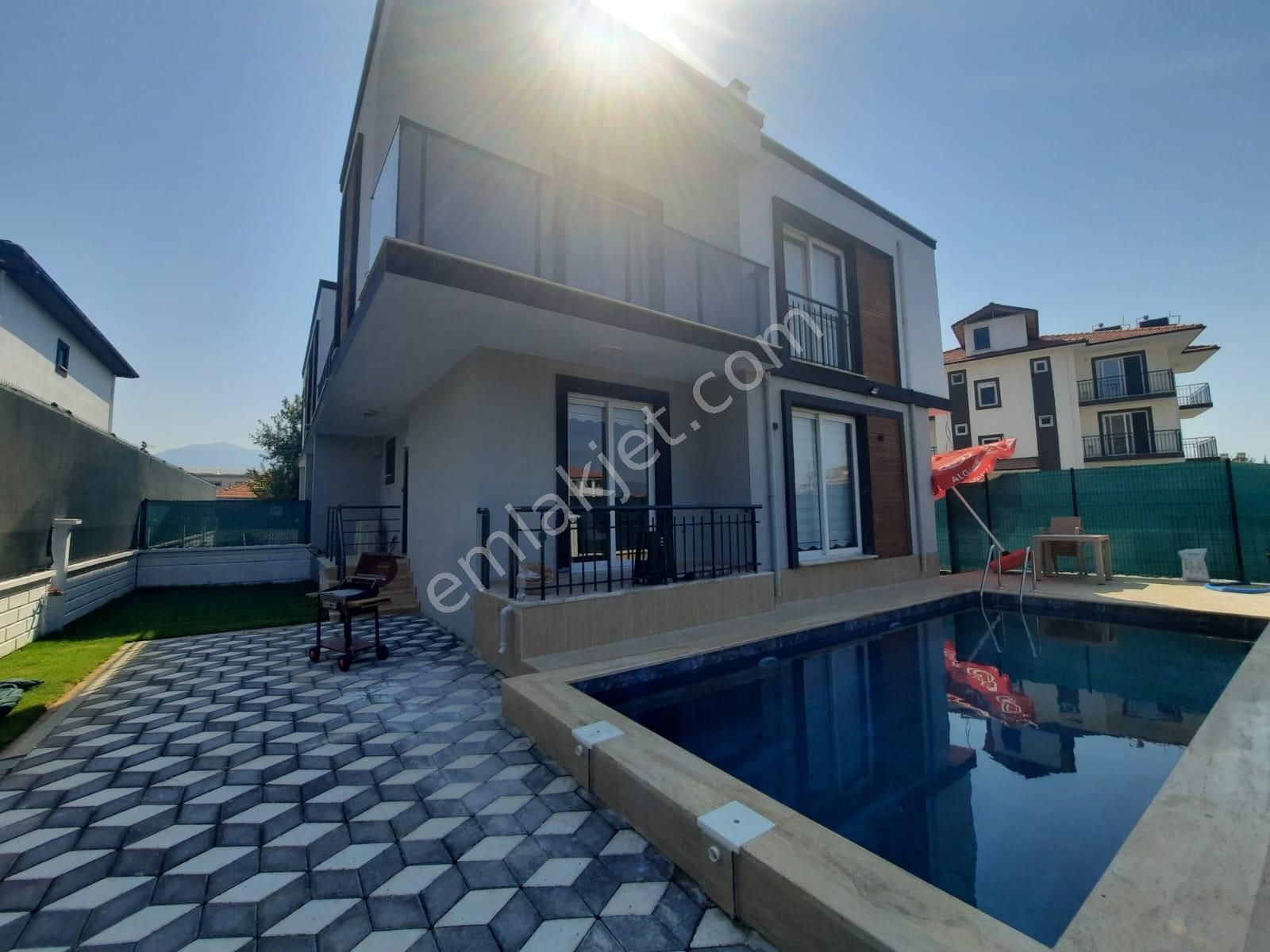 Ortaca Çaylı Satılık Villa Ortaca Çaylıda 476 M2 Arsada,  4+1 Sıfır Dubleks Satılık