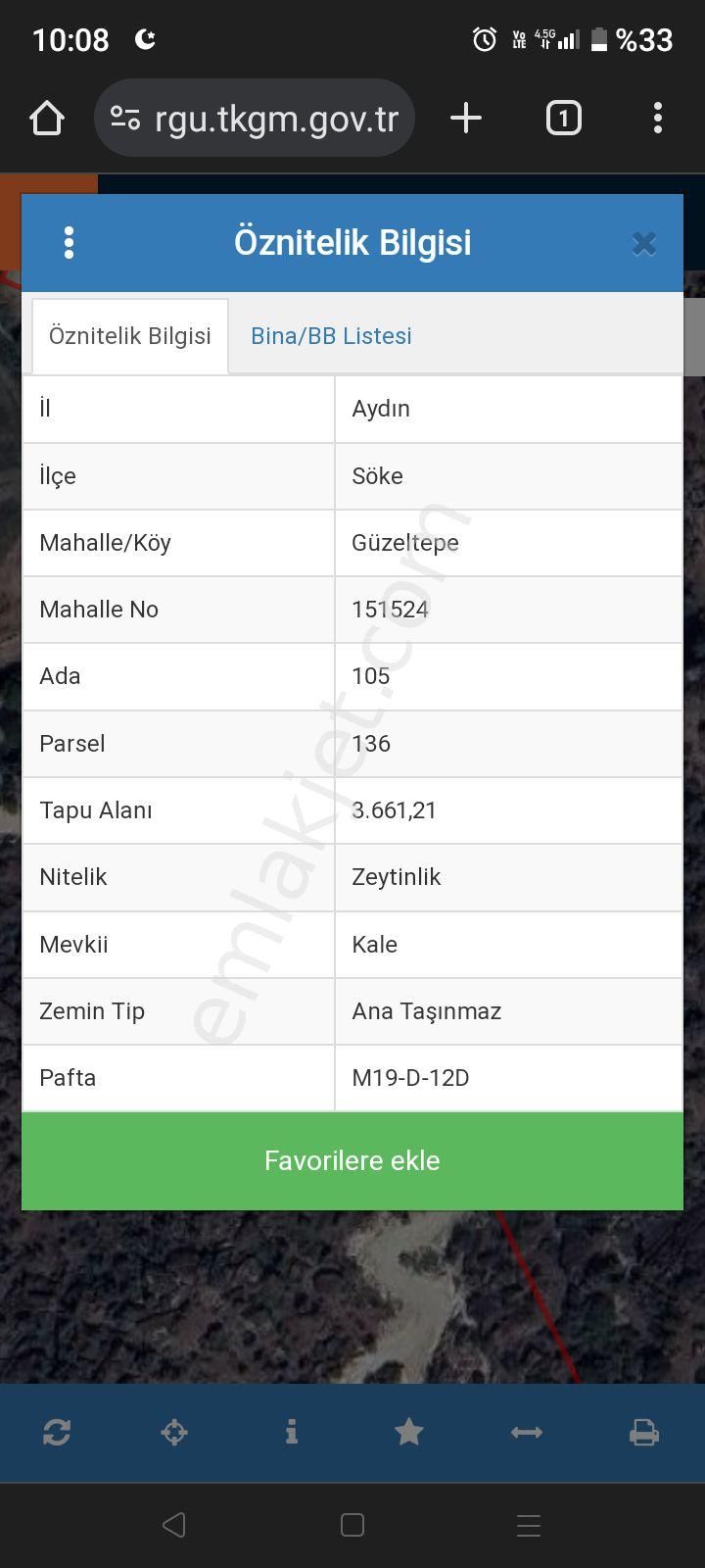 Acil Satılık Yatırımlık Zeytinlik