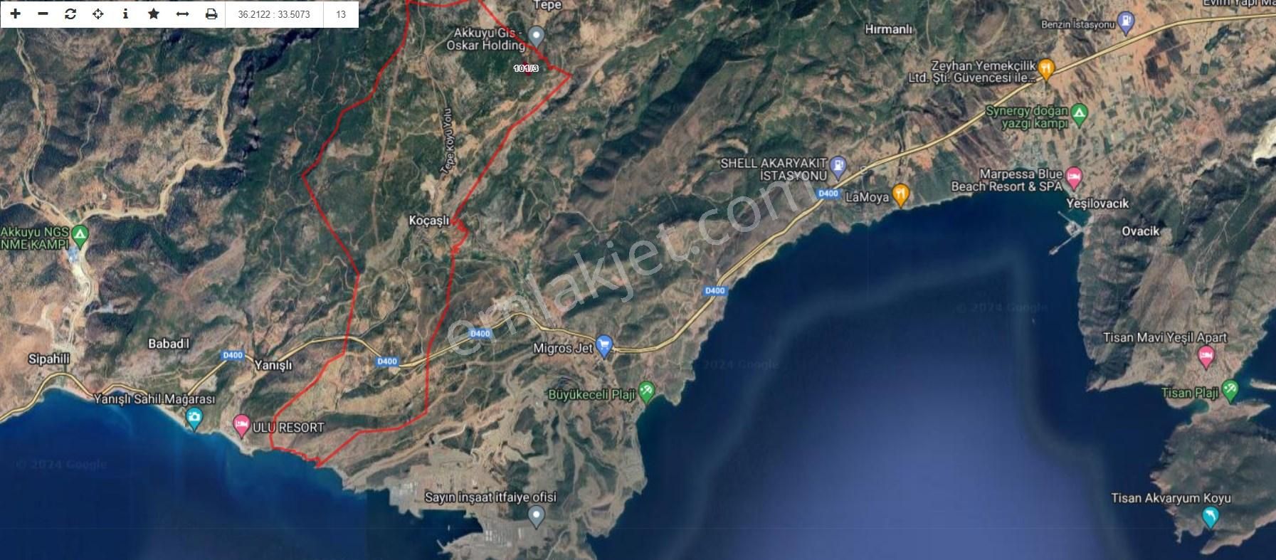 Kocaşlı'da Tepe Köyü'ne Yakın Uygun Fiyatlı Satılık Arazi - Görsel 2