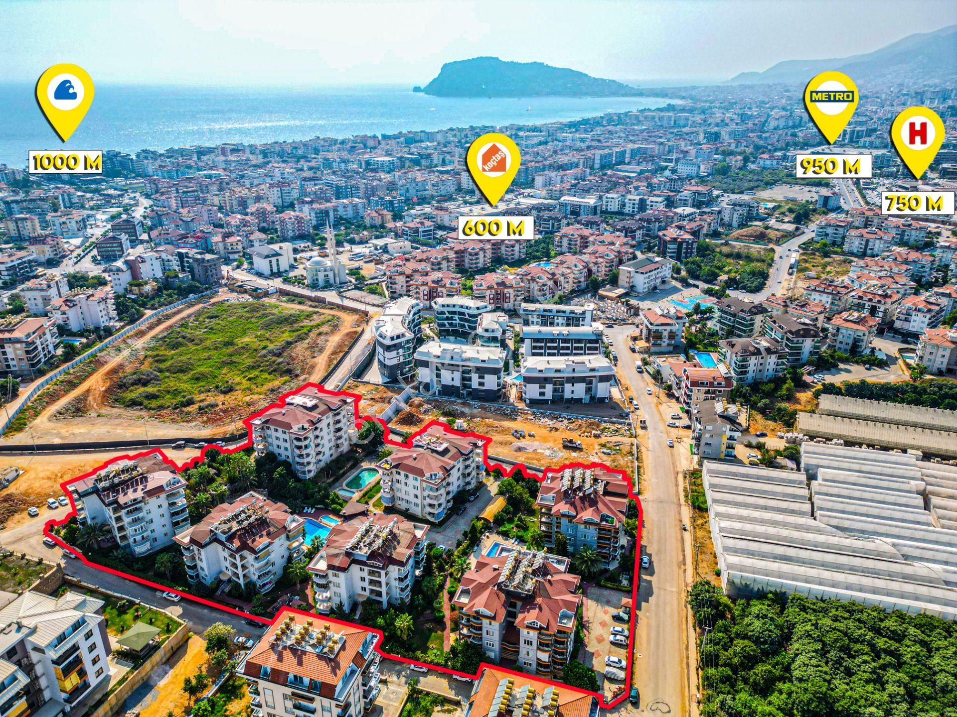 Alanya Oba Satılık Daire  ALANYA OBA'DA SATILIK EŞYALI AYRI MUTFAK 3+1 DUBLEKS DAİRE