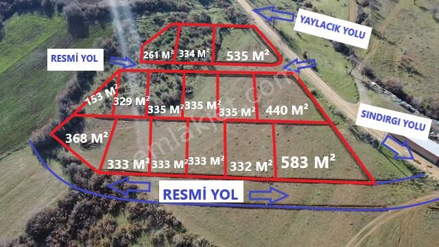 Sındırgı Rızaiye Satılık Konut İmarlı Balıkesir / Sındırgı - Rızaiye Mahallesinde Panoramik Manzaralı Satılık Arsalar