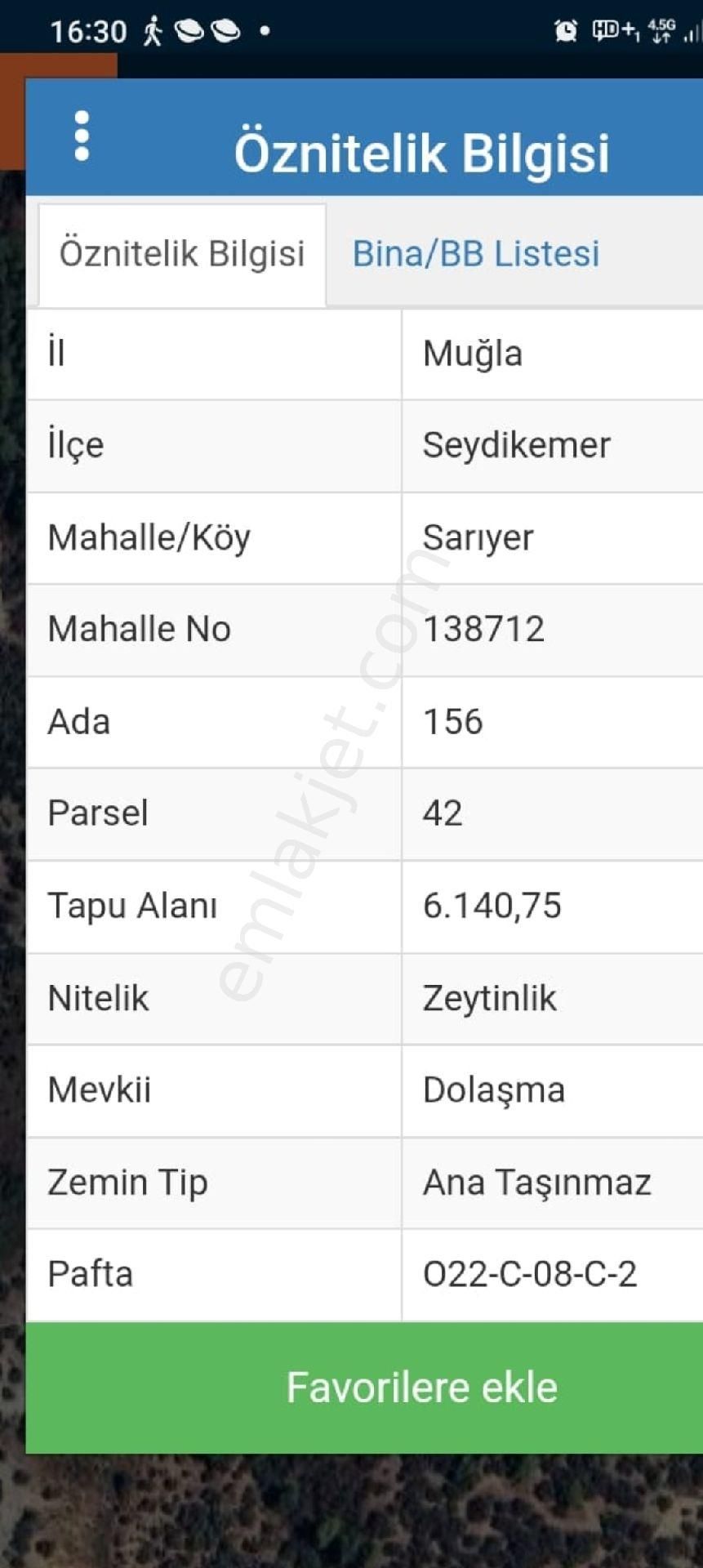 Seydikemer Sarıyer Satılık Tarla SEYDİKEMER SARIYER  MAH SATILIK TARLA 