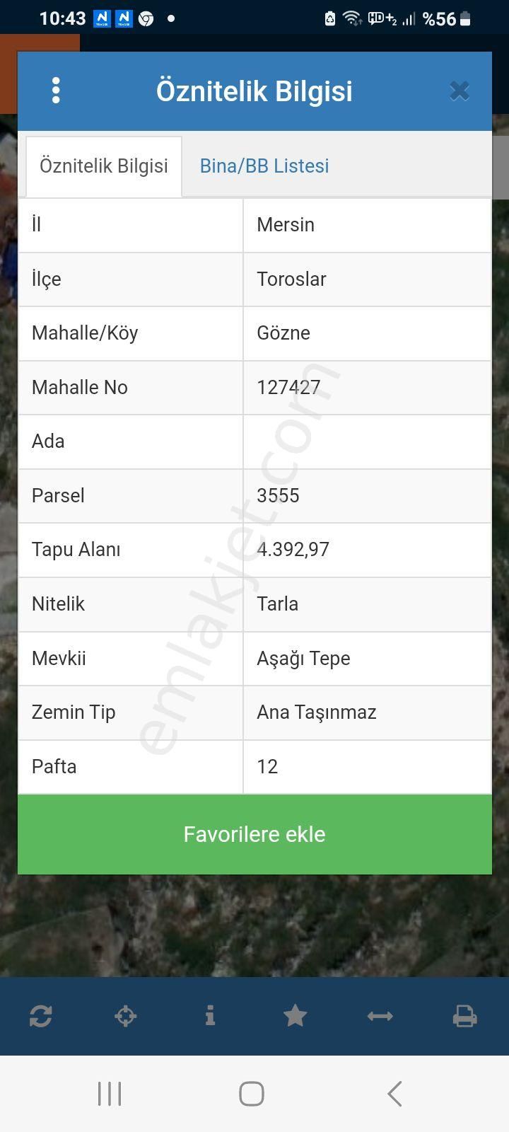 Toroslar Gözne Satılık Depo, Antrepo İzinli MERSİN TOROSLAR GÖZNEDE SATILIK ARAZI