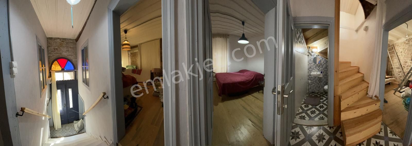 Ayvada'dan Ayvalık Merkez'de Teraslı 2 Katlı Taş Rum Evi - Görsel 21