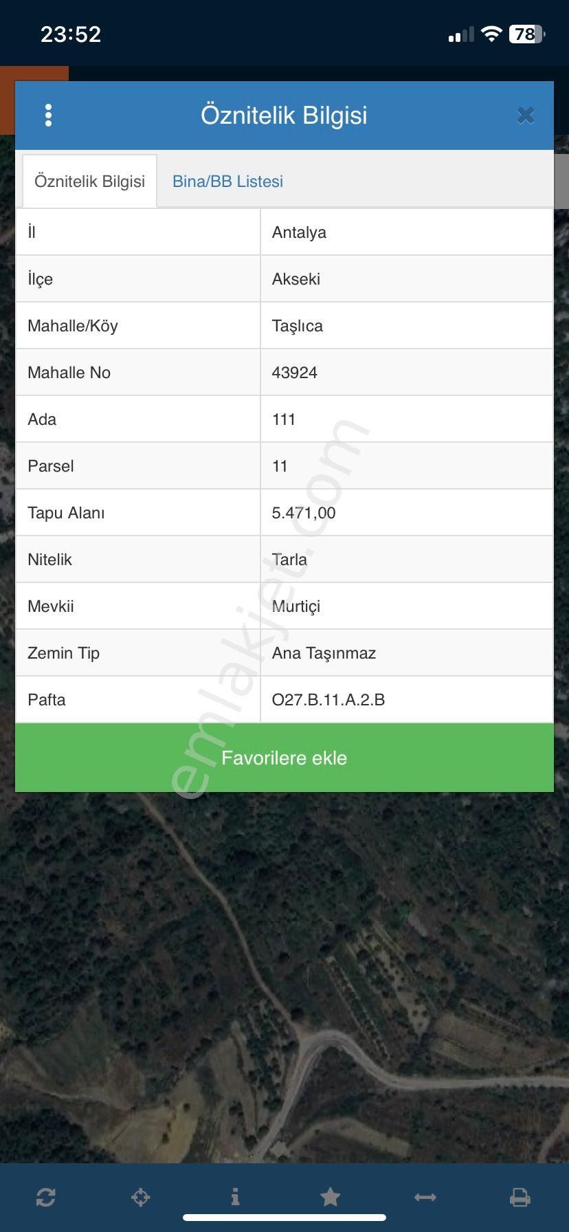 Akseki Taşlıca Satılık Tarla Aes’den Akseki Taşlıca Mahallesi Murtiçi Mevkiinde 5.5 Dönüm Satılık Tarla Mevcuttur