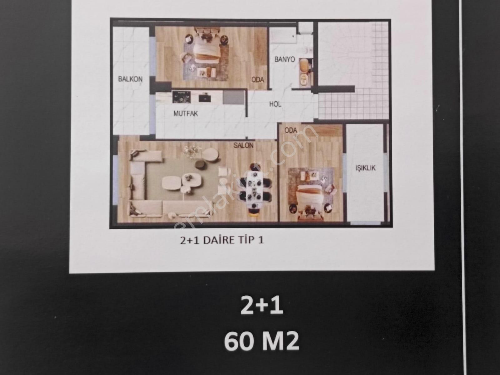Karşıyaka Bahariye De Satılık 5 Katlı Nın Ara Katın Da Daire 1+1 -48m2 K. Mutfak - Görsel 19