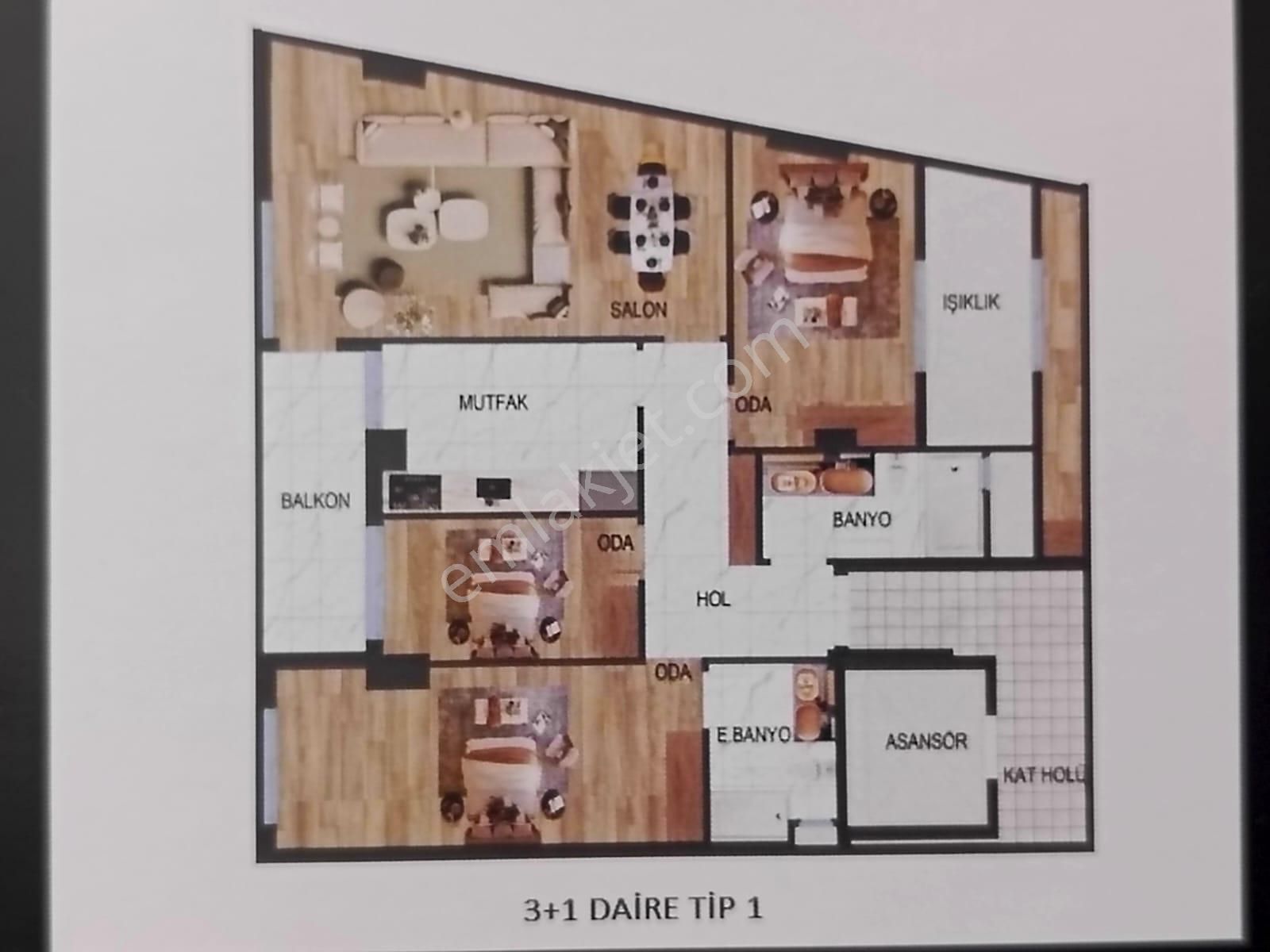 Karşıyaka Bahariye De Satılık 5 Katlı Nın Ara Katın Da Daire 1+1 -48m2 K. Mutfak - Görsel 20