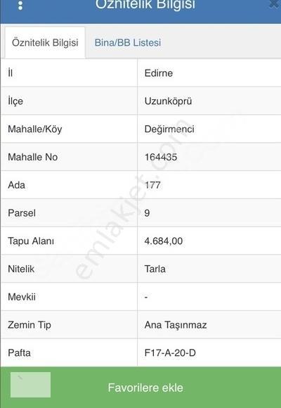 Edirne Uzunköprü Değirmenci Köyünde 352m2 Hisse - Görsel 5
