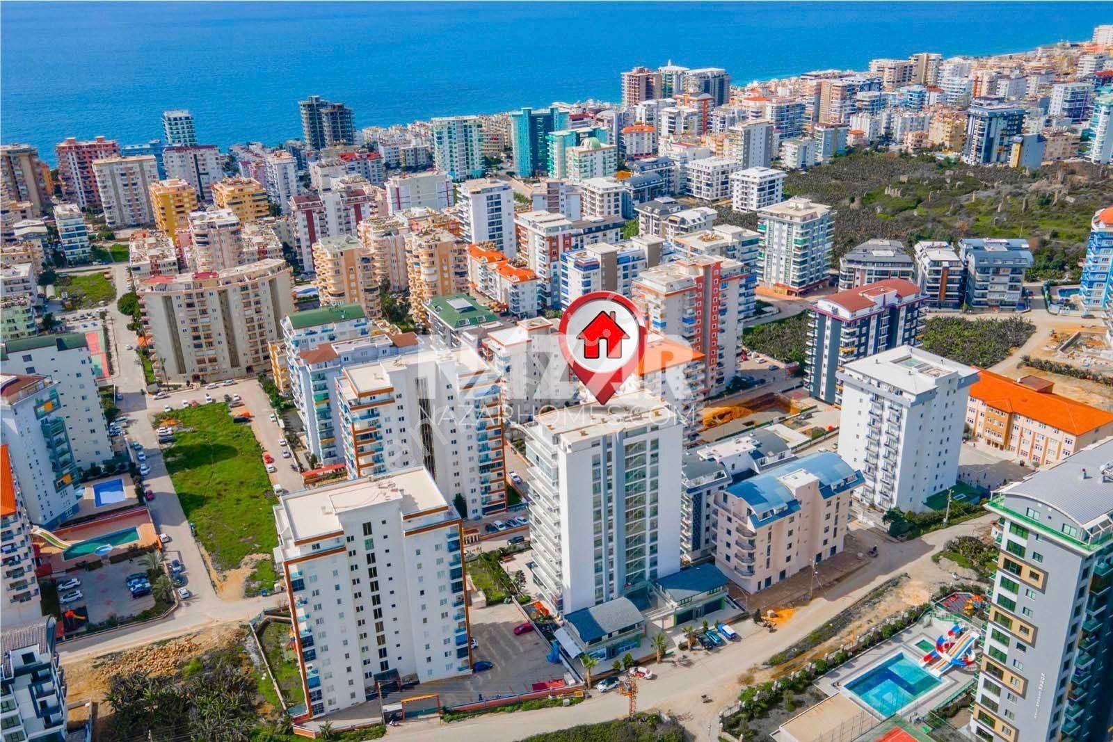 Alanya Mahmutlar Satılık Residence Mahmutlar'da Satılık Eşyalı 2+1 Modern Daire - Tulip Tower