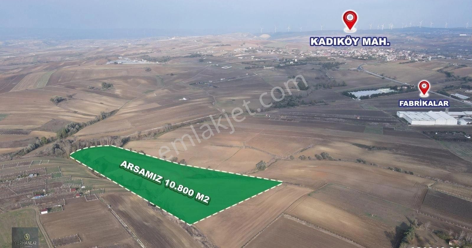 Silivri Kadıköy Satılık Tarla SİLİVRİ KADIKÖYDE ZİRVE KONUMDA 10,800 M2 ARSA