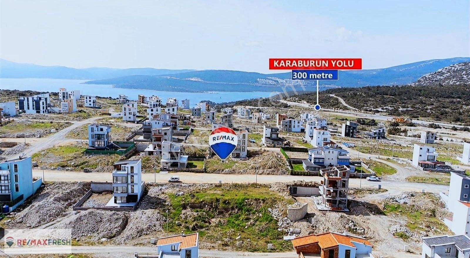 Karaburun Mordoğan Satılık Villa İmarlı Mordoğan Kamukent'te Satılık Deniz Manzaralı Arsa